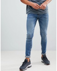 blaue enge Jeans von Pull&Bear