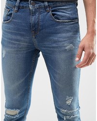 blaue enge Jeans von Pull&Bear