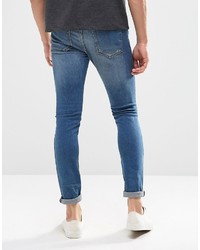 blaue enge Jeans von Pull&Bear