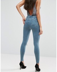 blaue enge Jeans von Asos