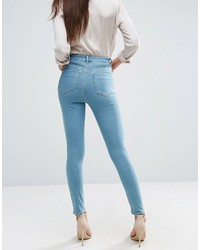 blaue enge Jeans von Asos