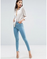 blaue enge Jeans von Asos