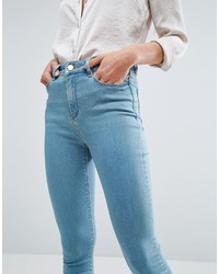 blaue enge Jeans von Asos