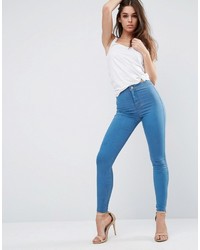 blaue enge Jeans von Asos