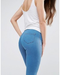 blaue enge Jeans von Asos