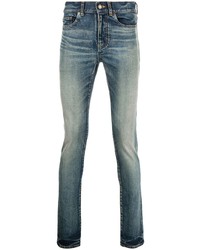 blaue enge Jeans von Saint Laurent