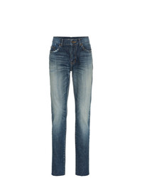 blaue enge Jeans von Saint Laurent