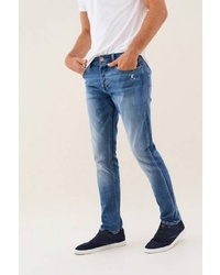 blaue enge Jeans von SALSA