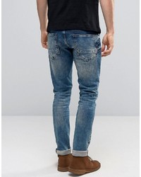 blaue enge Jeans von Scotch & Soda