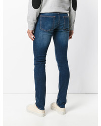 blaue enge Jeans von Alexander McQueen