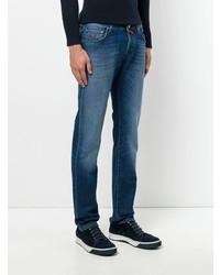 blaue enge Jeans von Jacob Cohen