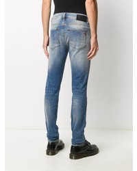 blaue enge Jeans von Diesel