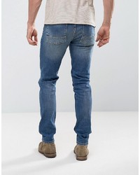 blaue enge Jeans von Asos