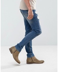 blaue enge Jeans von Asos