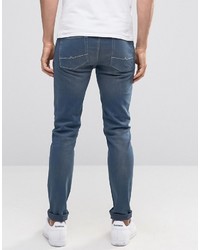 blaue enge Jeans von Asos