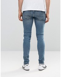 blaue enge Jeans von Asos