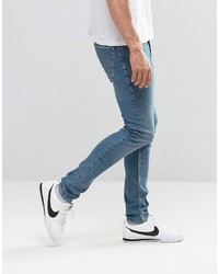 blaue enge Jeans von Asos