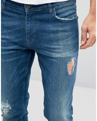 blaue enge Jeans von Asos