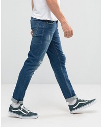 blaue enge Jeans von Asos