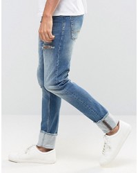 blaue enge Jeans von Asos