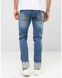 blaue enge Jeans von Asos