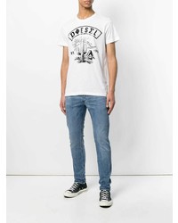 blaue enge Jeans von Diesel