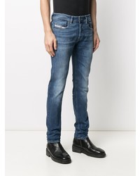 blaue enge Jeans von Diesel