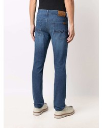 blaue enge Jeans von 7 For All Mankind