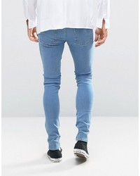 blaue enge Jeans von Reclaimed Vintage