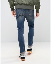 blaue enge Jeans von Asos