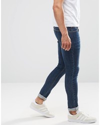 blaue enge Jeans von Asos