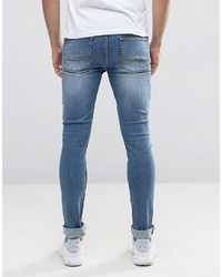 blaue enge Jeans von Asos