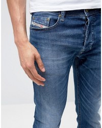 blaue enge Jeans von Diesel