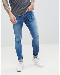 blaue enge Jeans von Threadbare