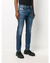 blaue enge Jeans von Diesel