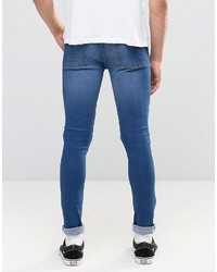 blaue enge Jeans von Reclaimed Vintage