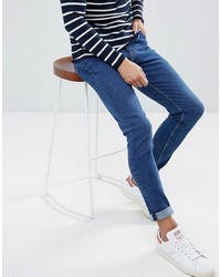 blaue enge Jeans von Weekday