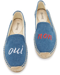 blaue Espadrilles von Soludos