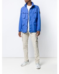 blaue Feldjacke von Stone Island