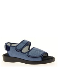 blaue flache Sandalen aus Segeltuch von Florett