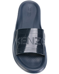 blaue flache Sandalen von Kenzo