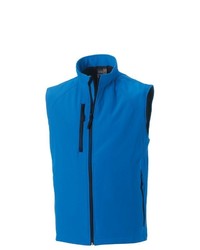 blaue Fleece-ärmellose Jacke von Russell