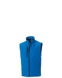 blaue Fleece-ärmellose Jacke von Russell