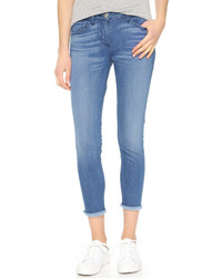 blaue Jeans mit Fransen von 3x1