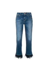 blaue Jeans mit Fransen von Cambio