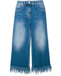 blaue Jeans mit Fransen von MSGM