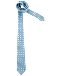 blaue gepunktete Krawatte von Asos
