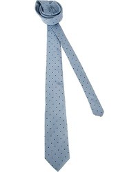 blaue gepunktete Krawatte von Dolce & Gabbana