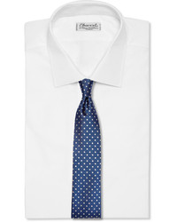 blaue gepunktete Krawatte von Alexander McQueen