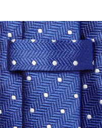 blaue gepunktete Krawatte von Turnbull & Asser